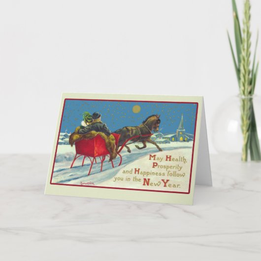 Carte de New Years (Devant)