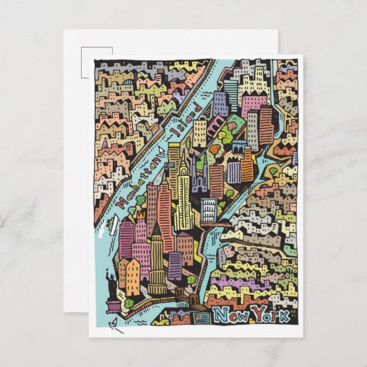 Carte de New York (Devant / Derrière)