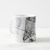Carte de New York | Café Mug (Devant gauche)