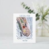 Carte de New York déplacée | Illustration tirée à  (Debout devant)