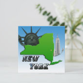 Carte de New York, Statue de la Liberté, Monument (Debout devant)