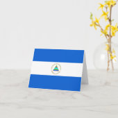 Carte de Nicaragua avec drapeau (Fleur jaune)