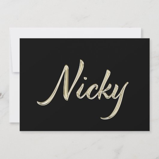 Carte de Nicky white gold (Devant)
