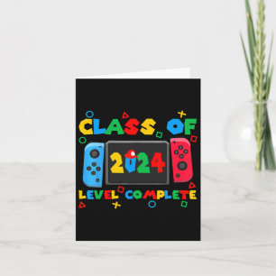 Carte De Niveau 2024 Gamer Vidéo Complet Graduati Senior