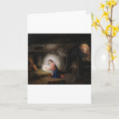 Carte de Noël (Fleur jaune)