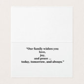 Carte de Noël (Inside Unfolded)