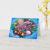 Carte de Noël (Fleur jaune)