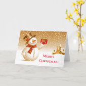 Carte de Noël (Fleur jaune)