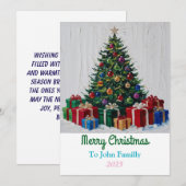 Carte de Noël (Devant / Derrière)