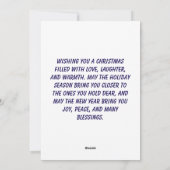 Carte de Noël (Dos)