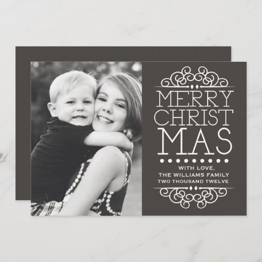 Carte de Noël (Devant / Derrière)