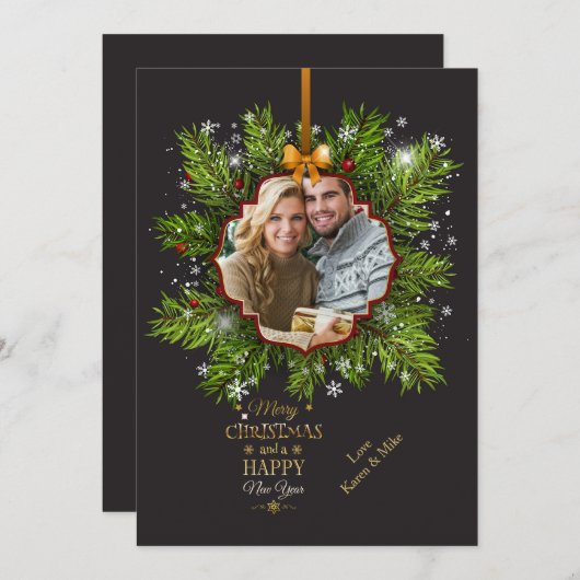 Carte de Noël (Devant / Derrière)