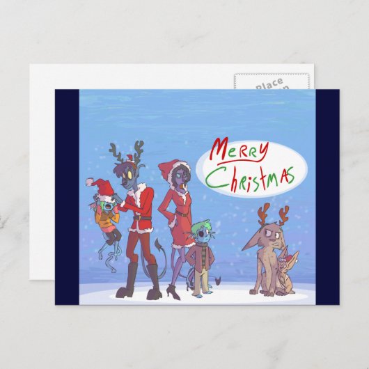 Carte de Noël (Devant / Derrière)