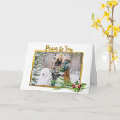 Carte de Noël (Fleur jaune)