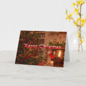 Carte de Noël (Fleur jaune)