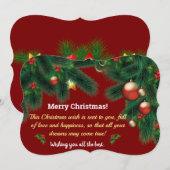 Carte de Noël (Devant / Derrière)
