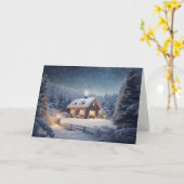 Carte de Noël (Fleur jaune)