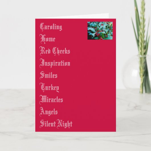 Carte de Noël (Devant)