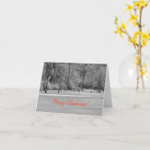 Carte de Noël (Fleur jaune)