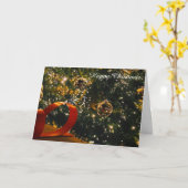 Carte de Noël (Fleur jaune)