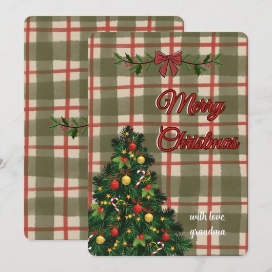 Carte de Noël (Devant / Derrière)