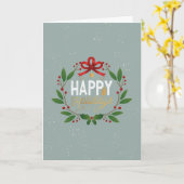 Carte de Noël (Fleur jaune)