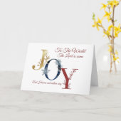 Carte de Noël (Fleur jaune)