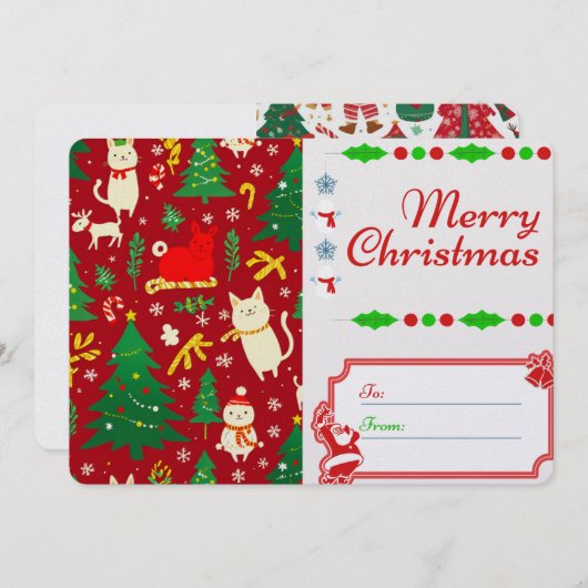 Carte de Noël (Devant / Derrière)