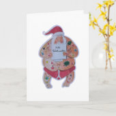 Carte de Noël (Fleur jaune)