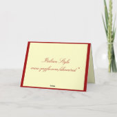 Carte de Noël (Dos)