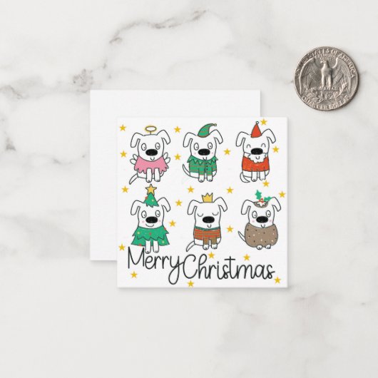 Carte de Noël (Devant/Arrière en situation)