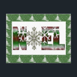 carte de noel<br><div class="desc">Modèle horizontal de carte postale</div>