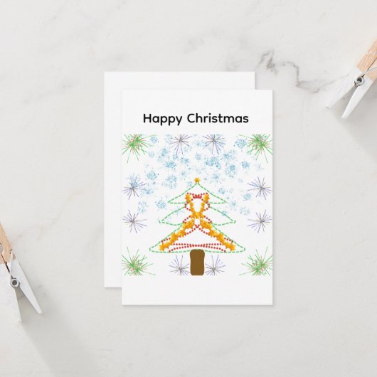 Carte de Noël (Devant/Arrière en situation)