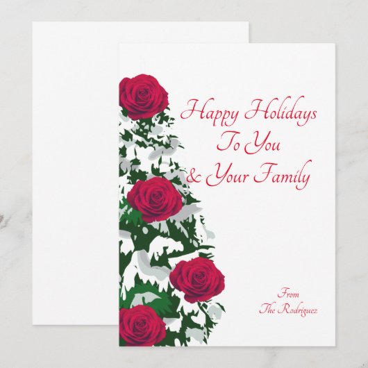 CARTE DE NOËL (Devant / Derrière)