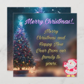 Carte de Noël (Devant / Derrière)