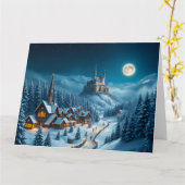 Carte de Noël (Fleur jaune)