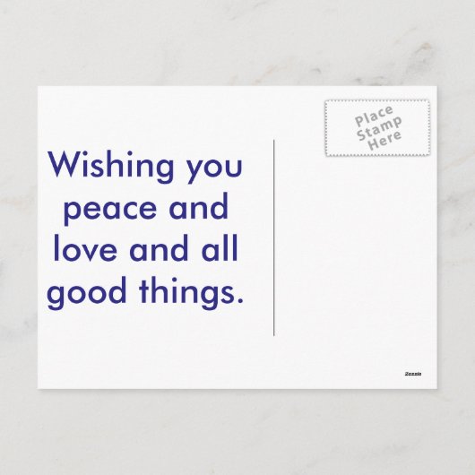 carte de Noël (Dos)