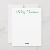 Carte de Noël (Dos)