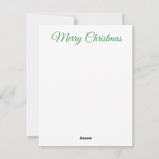 Carte de Noël (Dos)