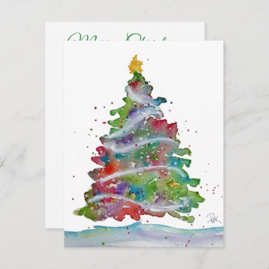 Carte de Noël (Devant / Derrière)