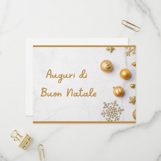 Carte de Noël (Devant/Arrière en situation)