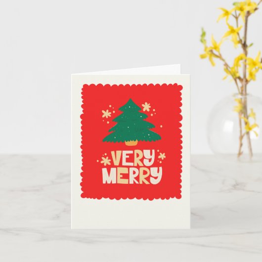 Carte de Noël (Fleur jaune)