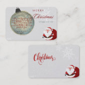 carte de Noël (Devant / Derrière)