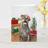 Carte de Noël (Fleur jaune)