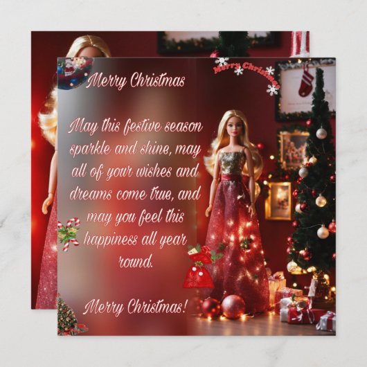 Carte de Noël (Devant / Derrière)