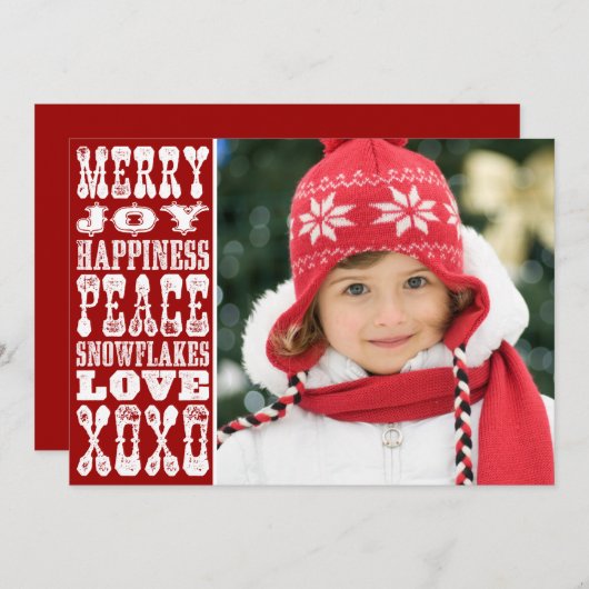 Carte de Noël (Devant / Derrière)