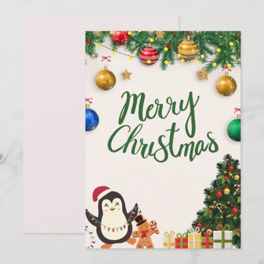 carte de Noël (Devant / Derrière)