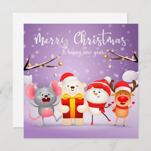 Carte de Noël (Devant / Derrière)