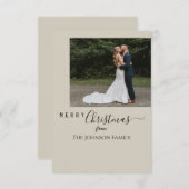 Carte de Noël (Devant / Derrière)