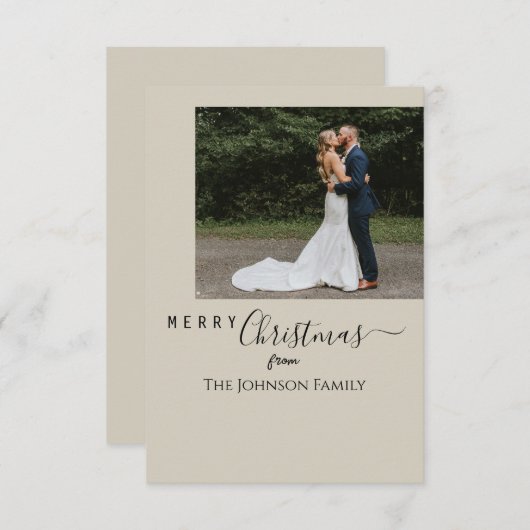 Carte de Noël (Devant / Derrière)